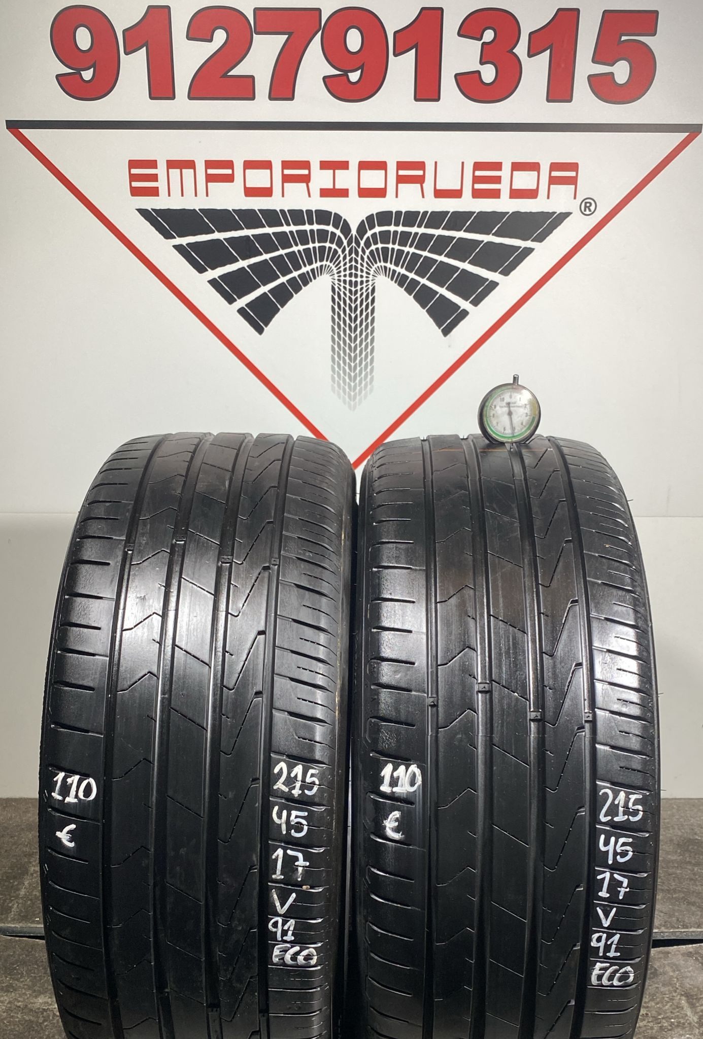 HANKOOK VENTUS PRIME 3 USADO ECONOMICO  215/45 R17 91 V
